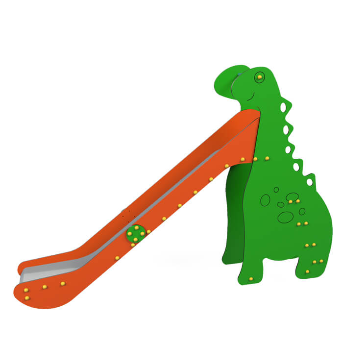 Tobogan con forma de dinosaurio