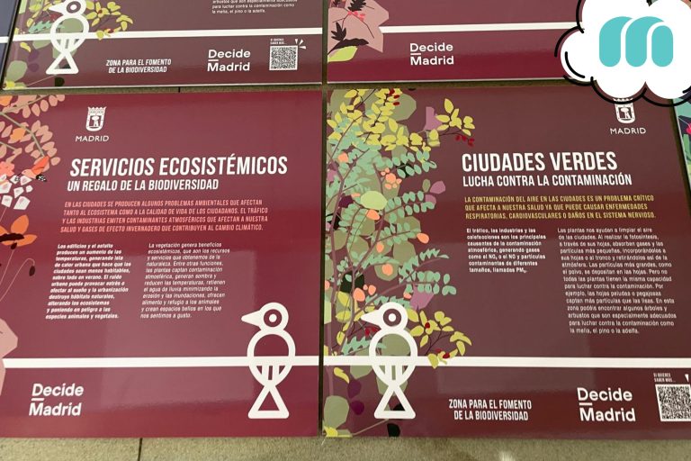 Cartel de Zonas Verdes de la Comunidad De Madrid Hecho por Myparque