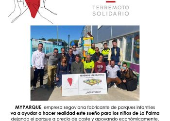 MyParque contribuye a la construcción de un nuevo parque infantil en La Palma, llevando esperanza y diversión a los más pequeños