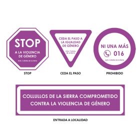 Señales contra la violencia de género